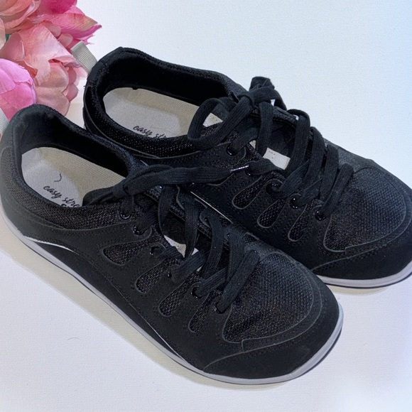 Easy Street Women's Ellen Sport Oxfords Black 9 1/2 N Work Shoes Mom Shoes - Picture 10 of 16